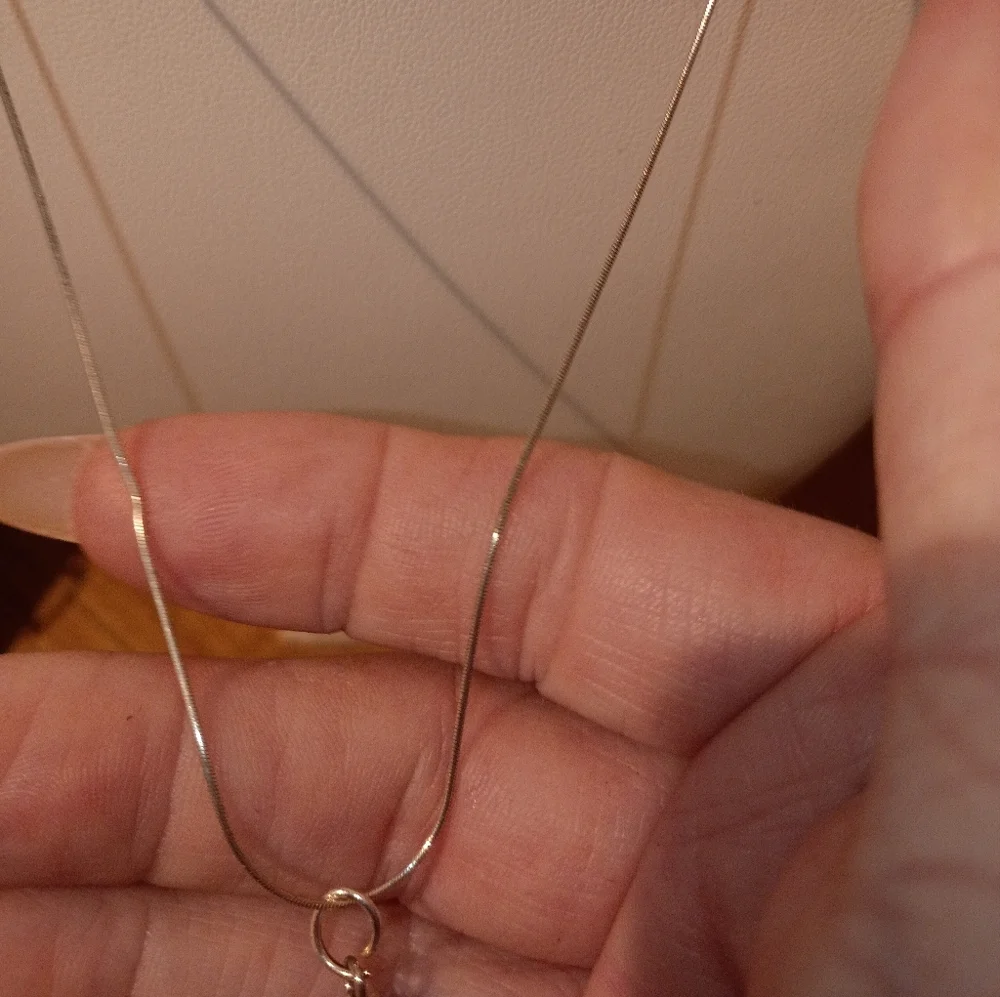 925 Silver Italian Snake Chain Solitaire Australian crystal Necklace 18" - Picture 3 of 5